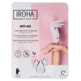 Roku maska Iroha Anti-Age Hand Mask Triple Hyaluronic Acid & Bakuchiol NHAND915 nobriedušai ādai ar hialuronskābi, 1 cimdu pāris