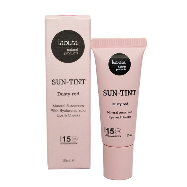 Dabisks lūpu un vaigu tonis ar saules aizsardzību Laouta Sun Tint Coral, koraļļu tonis, SPF 15, 10 ml