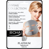 Ādu balinoša sejas maska Iroha Divine Collection FOIL Tissue Mask Hydra Glowing, ar platīnu un hialuronskābi, 25 ml