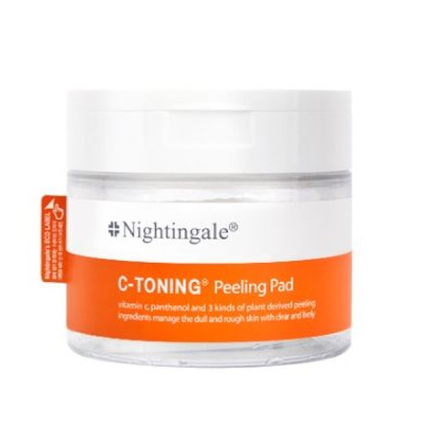 Nightingale Derma C-Toning Peeling Pad, 60 spilventiņi