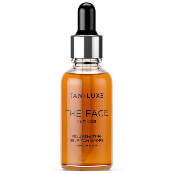 Tan-Luxe The Face pretnovecošanās pašiedeguma pilieni gaiši/vidēji, 30 ml, nobriedušai sejas ādai