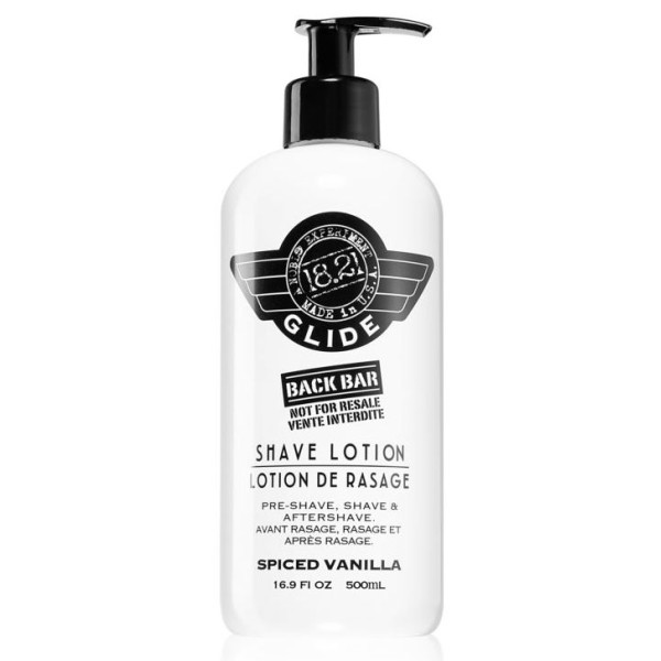 18.21 Man Made Shave Lotion Spiced Vanilla daudzfunkcionāls līdzeklis vīriešiem: pirms skūšanās, skūšanās laikā un pēc skūšanās, 500 ml