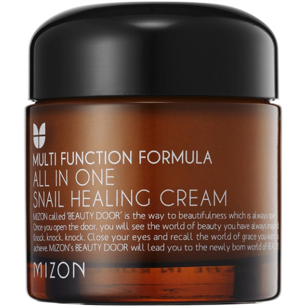 Daudzfunkcionāls sejas krēms All in One Snail Repair Cream Mizon ar gliemežu ekstraktu, 75 ml