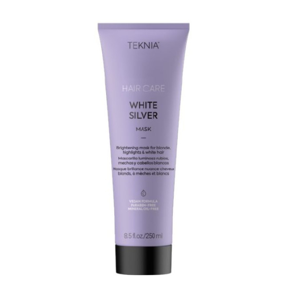 Lakme Teknia White Silver Mask, neitralizējoša dzeltenā nokrāsa matu maska, 250 ml