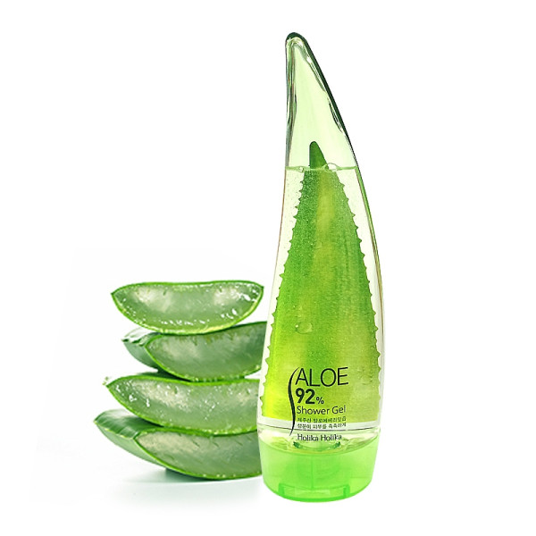 Holika Holika Aloe 92% dušas želeja dušas želeja ar alvejas sulu, 250 ml