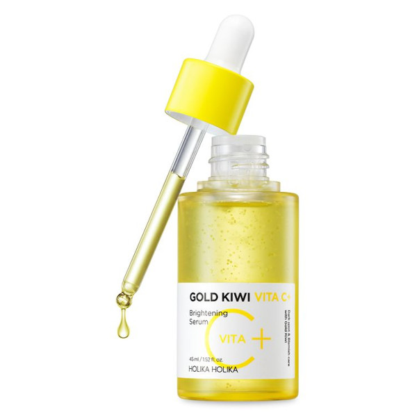 Holika Holika Gold Kiwi Vita C+ Brightening Serum balinošs serums sejas ādai ar C vitamīnu, 45 ml