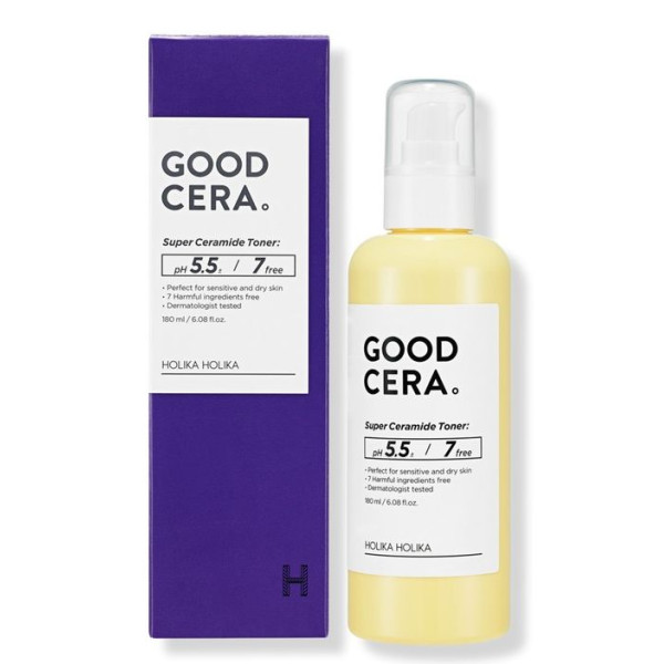 Holika Holika Good Cera Super Ceramide Toniks sejas toniks ar keramīdiem sausai, jutīgai sejas ādai, 180 ml