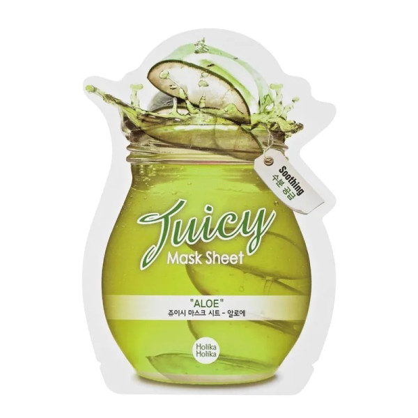 Holika Holika Juicy Mask Sheet Alvejas lokšņu sejas maska ar alveju, 20 ml