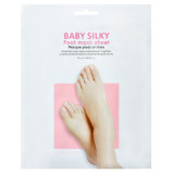 Kāju maska Holika Holika Baby Silky Foot Mask Sheet, piesātināta ar šī sviestu, 18 ml