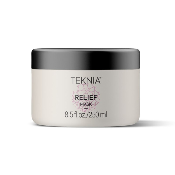 Maska matiem un galvas ādai Lakme Teknia Relief Mask, mitrinoša, nomierinoša galvas āda, 250 ml