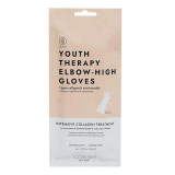 Roku maska Voesh Youth Therapy Elbow High Gloves, ar šī sviestu un niacinamīdu, 1 pāris elkoņu cimdu