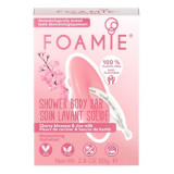 Ciets ķermeņa mazgāšanas līdzeklis Foamie Body Bar Cherry Kiss, ar ķiršiem un rīsu pienu