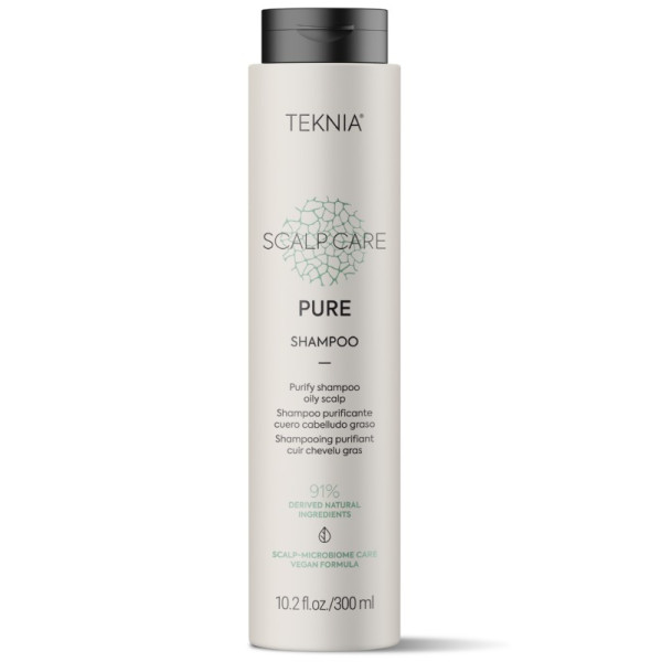 Lakme Teknia Scalp Care Pure Shampoo, dziļi attīrošs, regulējošs sebuma izdalīšanos, 300 ml