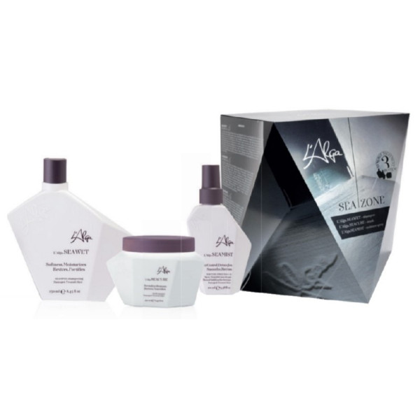  L'Alga Seasonone Kit matu kopšanas komplekts: šampūns, 250 ml, maska, 250 ml, losjons - migla, 100 ml