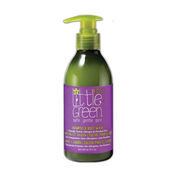 Little Green Kids Shampoo & Body Wash matu šampūns un ķermeņa mazgāšanas līdzeklis bērniem, 240 ml