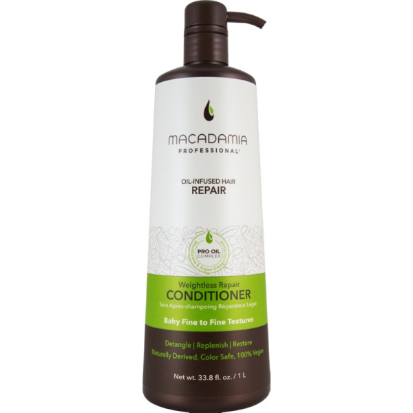 Macadamia Weightless Repair Conditioner, bezsvara matu mitrinošs kondicionieris, 1000 ml