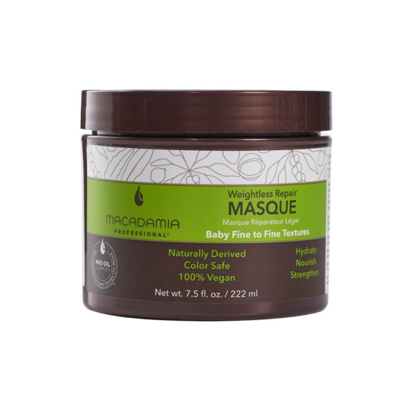 Macadamia Weightless Repair Masque nesveroša matu mitrinoša maska, 222 ml