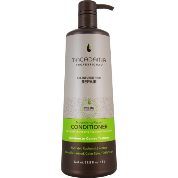 Barojošs, mitrinošs kondicionieris sausiem matiem Macadamia Nourishing Repair Conditioner, 1000 ml