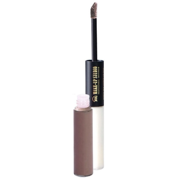 Matēta lūpu krāsa Make Up Studio Matte Silk Effect Lip Duo Cheeky Latte, abpusēja, 7,6 ml