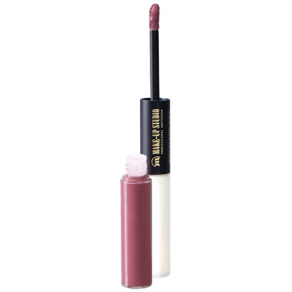 Matēta lūpu krāsa Make Up Studio Matte Silk Effect Lip Duo Velvet Mauve, divpusēja, 7,6 ml