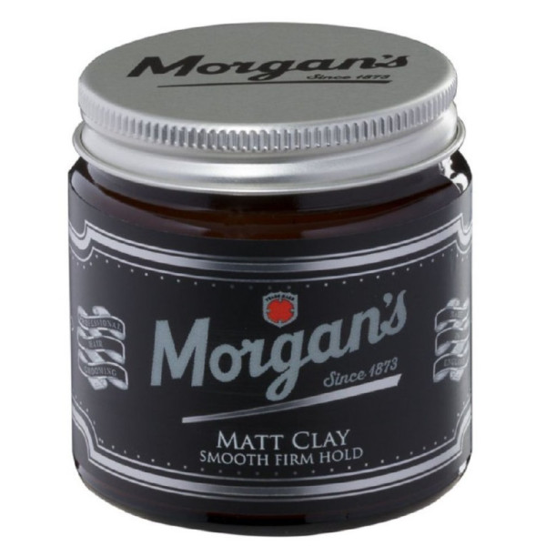 Māls matu veidošanai Morgan's Pomade Matt Clay, spēcīga fiksācija, matēts, 120 ml