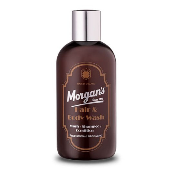 Morgan's Pomade Hair & Body Wash daudzfunkcionāls līdzeklis vīriešiem 3 vienā: šampūns, kondicionieris un ķermeņa mazgāšanas līdzeklis vienā, 250 ml