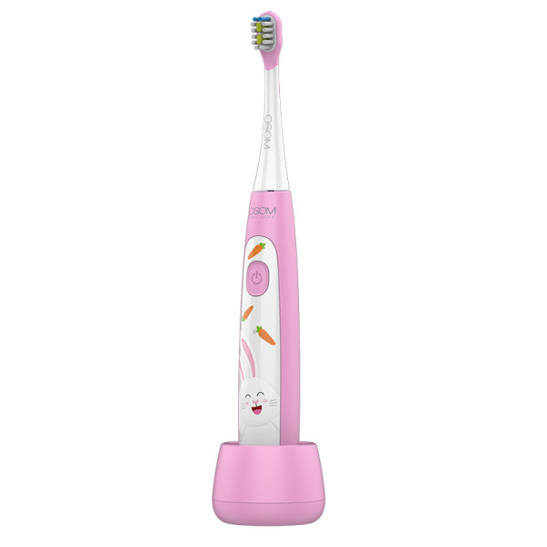 OSOM Oral Care Kids Sonic Toothbrush Pink bērnu uzlādējama elektriskā, skaņas zobu birste, rozā, IPX7