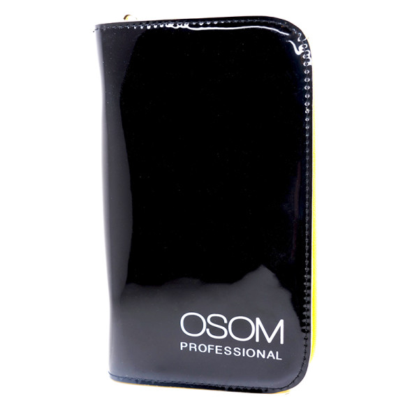 Osom Professional Black Scissor Case OSOMCASEBL maciņš šķērēm, melnā krāsā, 2 šķēres un ķemme