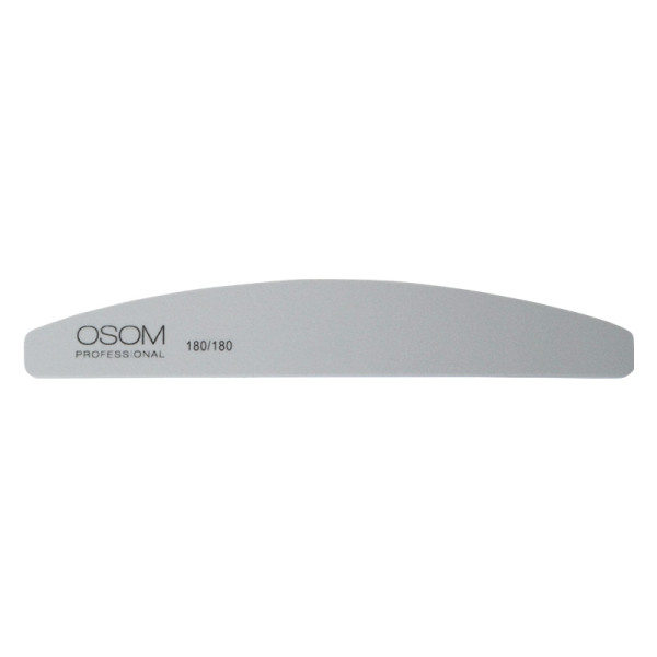 Osom Professional OSOMP18018 Half Moon Shape nagu vīle, pelēka krāsa, 180/180, 1 gab., 1/12