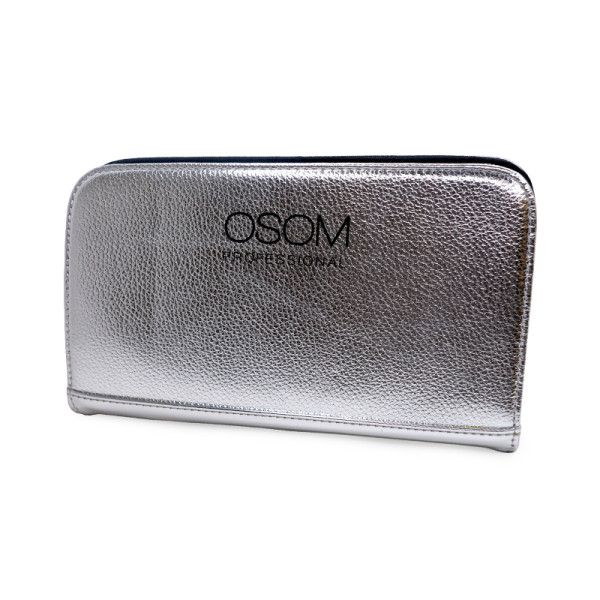 Osom Professional Silver Scissor Case OSOMCASESILV maciņš šķērēm, sudraba krāsā, 4 šķērēm