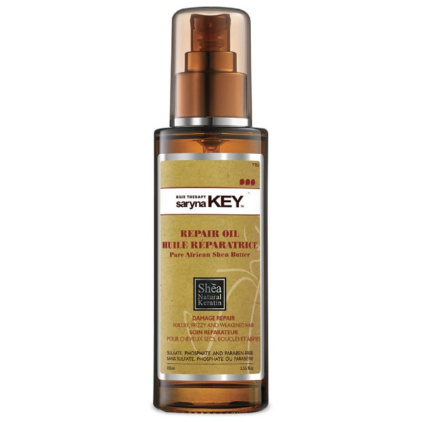 Matu eļļa Saryna KEY Damage Repair Pure African Shea Oil ar šī sviestu, atjaunojoša, bojātiem matiem, 110 ml