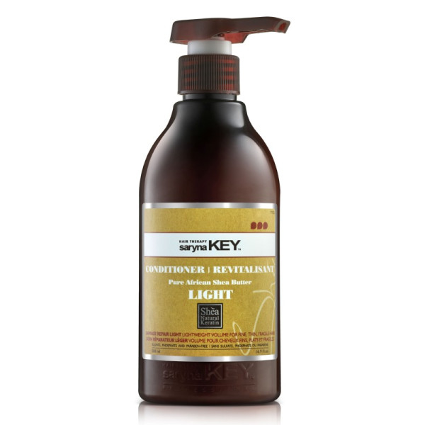 Matu kondicionieris Saryna KEY Damage Light Pure African Shea kondicionieris, ar šī sviestu, atjaunojošs, bojātiem matiem, nenoslogo matus, 500 ml