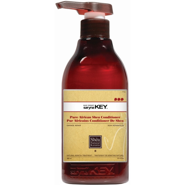 Matu kondicionieris Saryna KEY Damage Repair Pure African Shea kondicionieris, ar šī sviestu, atjaunojošs, bojātiem matiem, 300 ml