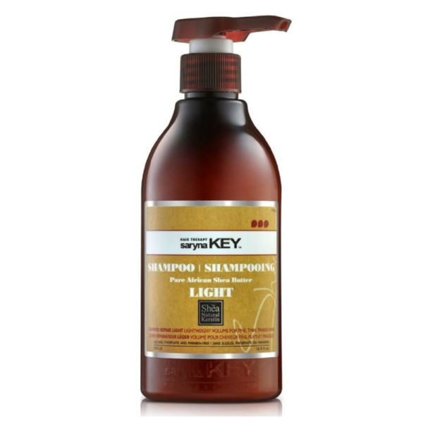 Matu šampūns Saryna KEY Damage Light Pure African Shea Shampoo, ar šī sviestu, atjaunojošs, nesvarīgs, bojātiem matiem, 300 ml