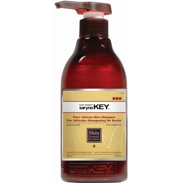 Matu šampūns Saryna KEY Damage Repair Pure African Shea Shampoo ar šī sviestu, atjaunojošs, bojātiem matiem, 1000 ml