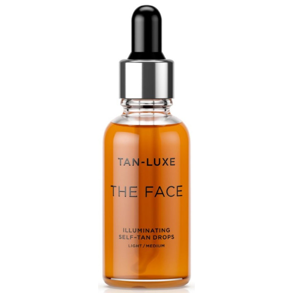 Tan-Luxe The Face Self-Tan Drops Light / Vidēji pašiedeguma pilieni sejai, 30 ml