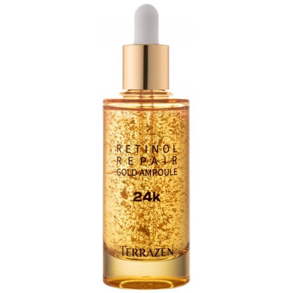 Terrazen Retinol Repair Gold Ampoule nostiprinošs serums nobriedušai sejas ādai, 50 ml