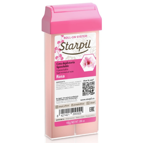 Vasks kārtridžā Starpil Roll-On Rose, rozā, 110 g