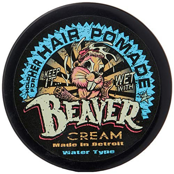 Cock Grease Beaver Cream Water Type Hair Styling Pomade Shine Finish Light To Medium Hold, 50 g