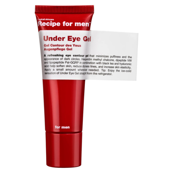 Recipe For Men Under Eye Gel 100% vegan Minimizes puffiness Morning and evening Eye Gel, 25 ml Recipe For Men Under Eye Gel 100% vegan Minimizes puffiness Morning and evening Eye Gel, 25 ml