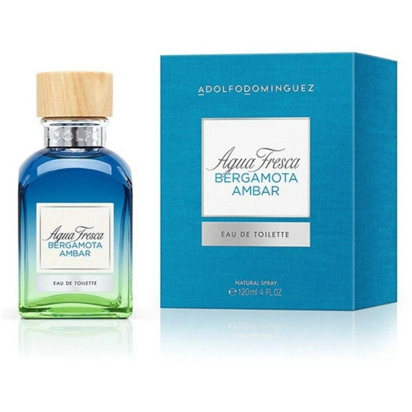 Adolfo Dominguez Agua Fresca Bergamota Ambar EDT tualetes ūdens ūdens vīriešiem, 120 ml