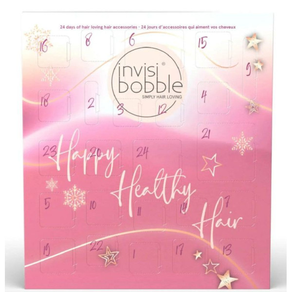 Adventes kalendārs Invisibobble Adventes kalendārs 2022 Happy Healthy Hair, 24 gab. matu aksesuāri