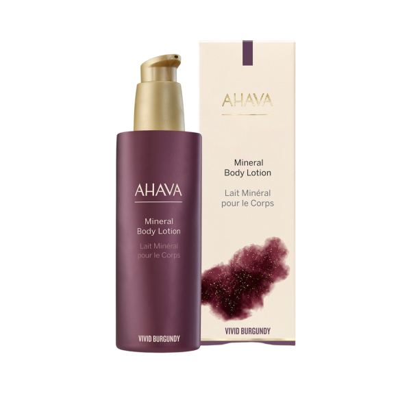 AHAVA Mineral Vivid Burgundy ķermeņa losjons, 250 ml