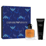 Armani Stronger With You komplekts vīriešiem (EDT, 50 ml + dušas želeja, 75 ml)