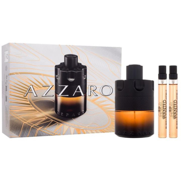 Azzaro The Most Wanted smaržu komplekts vīriešiem (PP smaržas, 100 ml + PP smaržas, 2 x 10 ml)