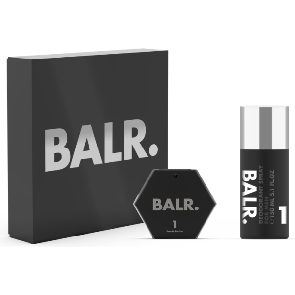 BALR. 1 komplekts vīriešiem vīriešiem (EDP, 50 ml + dezodorants, 150 ml)