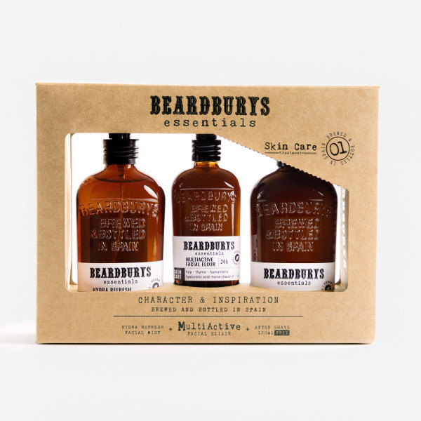 Beardburys Essentials Facial Kit 3 Products sejas kopšanas komplekts vīriešiem