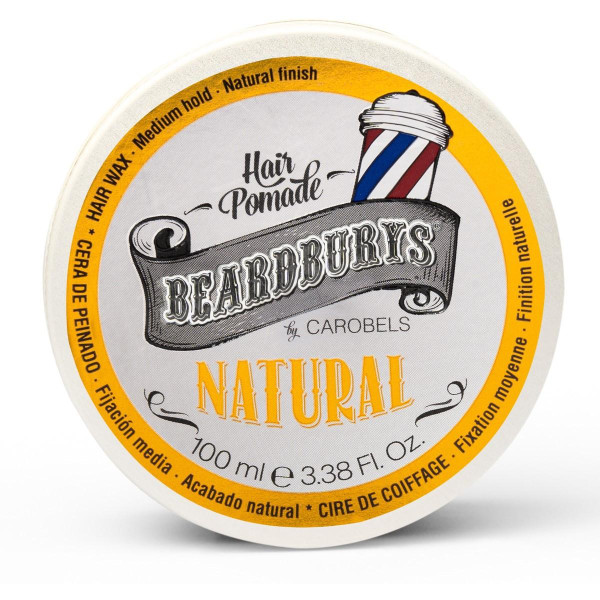 Beardburys Natural Pomāde ar vidēju fiksāciju, krēmīga konsistence, 100 ml