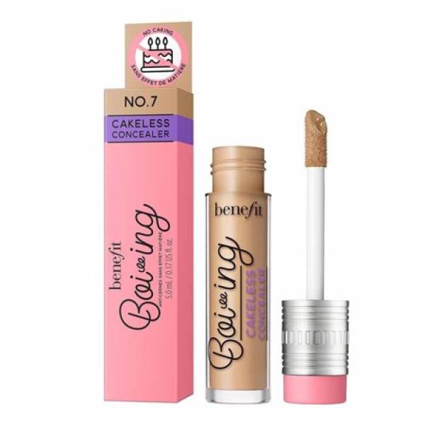 Benefit Boi-ing Cakeless Concealer šķidrais korektors, tonis: 7 Medium Warm, 5 ml