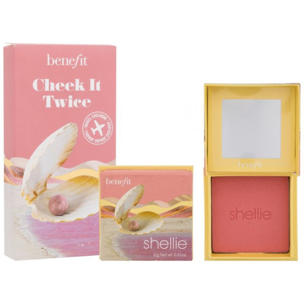 Benefit Shellie Blush Travel Ekskluzīvs vaigu sārtums, 2 x 6 g